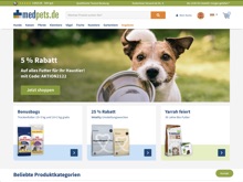 Screenshot medpets Website