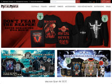 Screenshot MetalMerch Website