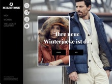 Screenshot Milestone Website