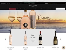 Screenshot Millesima Website