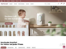 Screenshot Momcozy Website
