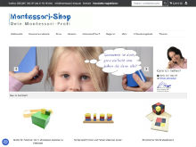 Screenshot Montessori Shop Website