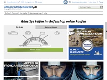 Screenshot MotorradreifenDirekt Website
