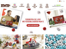 Screenshot M&Ms Website