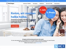 Screenshot NetCologne Website