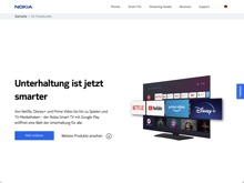 Screenshot Nokia Website