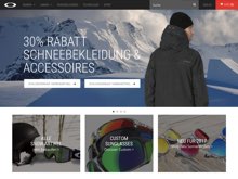 Screenshot Oakley Website