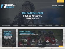 Screenshot Paintball Sports Website