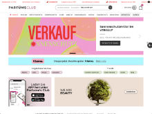 Screenshot Parfüms Club Website