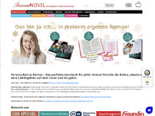 Screenshot PersonalNovel Website