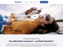 Screenshot Petplan Website