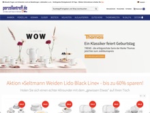 Screenshot Porzellantreff Website