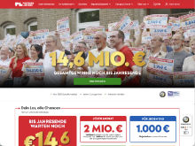 Screenshot Postcode Lotterie Website
