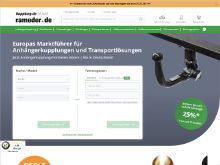 Screenshot rameder Website