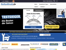 Screenshot ReifenDirekt Website