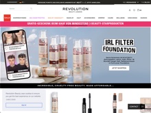 Screenshot Revolution Beauty Website
