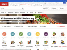 Screenshot Rewe Website