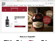 Screenshot Rum & Co Website