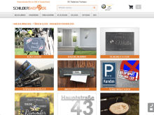 Screenshot schildershop24 Website