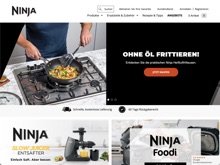 Screenshot SharkNinja Website