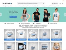 Screenshot Shirtinator Website