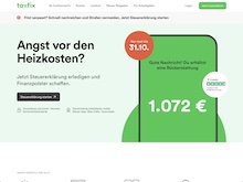Screenshot Taxfix Website