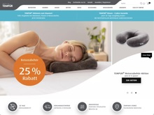 Screenshot Tempur Website