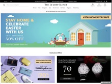 Screenshot The Luxury Closet Website