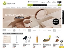 Screenshot Tischwelt Website