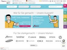 Screenshot tonermacher Website