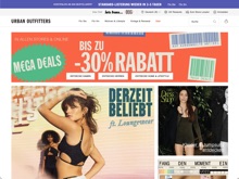 Screenshot Urban Outfitters Website