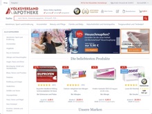 Screenshot Volksversand Versandapotheke Website