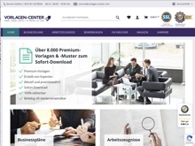 Screenshot Vorlagen-Center Website
