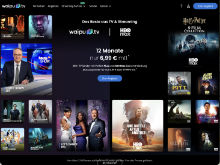 Screenshot Waipu.tv Website