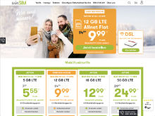 Screenshot winSIM Website