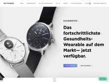 Screenshot Withings Website
