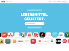 Screenshot Wolt Website