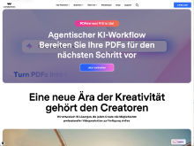 Screenshot Wondershare Website