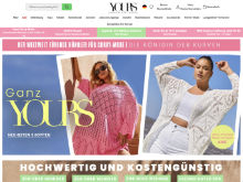 Screenshot Yours Clothing Website