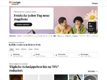 Screenshot Zalando Lounge Website