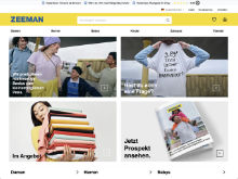Screenshot Zeeman Website